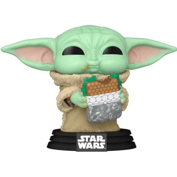 Фото - Коллекционная фигурка FUNKO POP! серии Мандалорец и Грогу - ГРОГУ С СЭНДВИЧЕМ (90821)